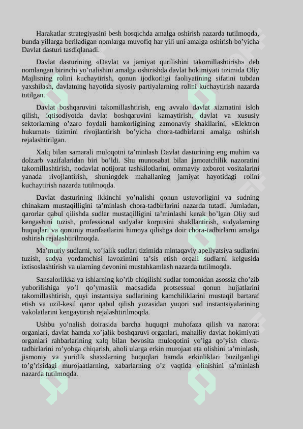 Yangilanayotgan O’zbekiston  milliy tiklanishdan  milliy yuksalish sari 4