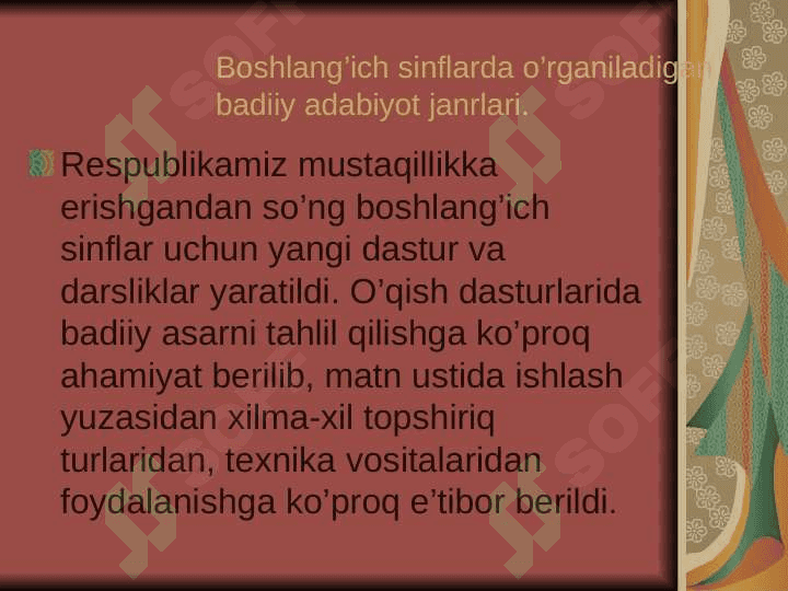 Badiiy asarni sahnalashtirish turlari va uni qo‘yib ko‘rsatish metodlari. 3