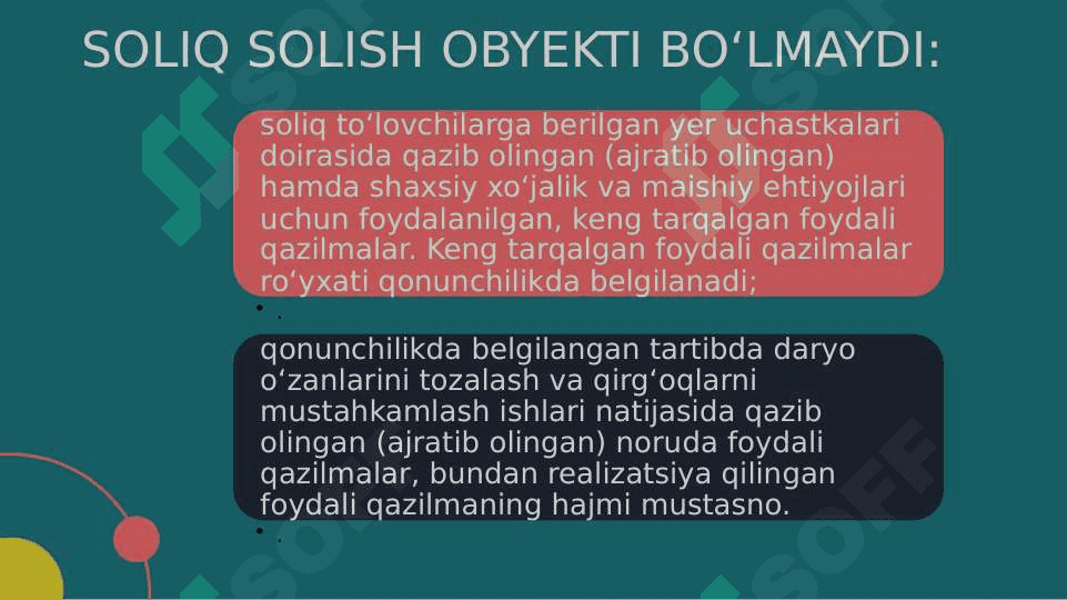 Yer qaridan foydalanganlik uchun soliq 6