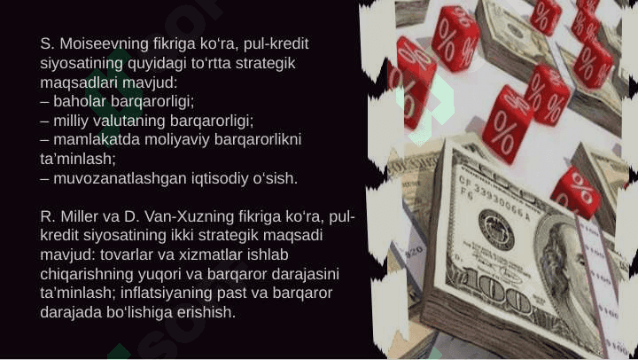 O’zbekiston Respublikasining pul-kredit siyosati 7