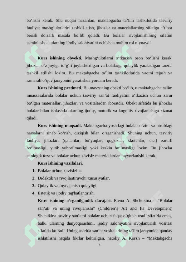 MAKTABGACHA TA’LIM TASHKILOTIDA TASVIRIY FAOLIYAT MASHG’ULOTLARI 3