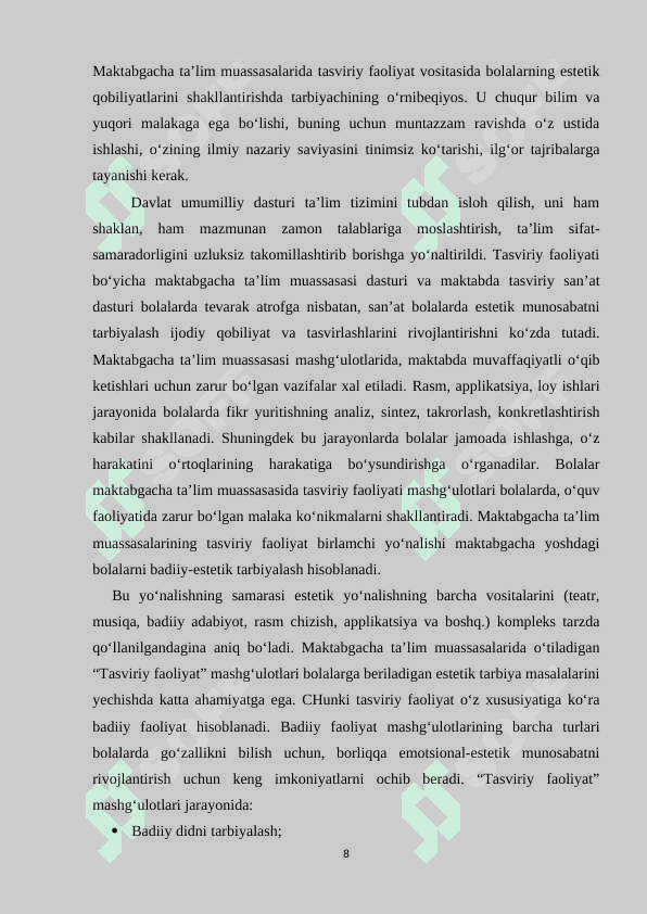 MAKTABGACHA TA’LIM TASHKILOTIDA TASVIRIY FAOLIYAT MASHG’ULOTLARI 7