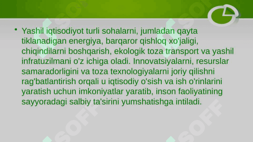 YASHIL IQTISODIYOT” KURSINING PREDMETI VA METODI 4