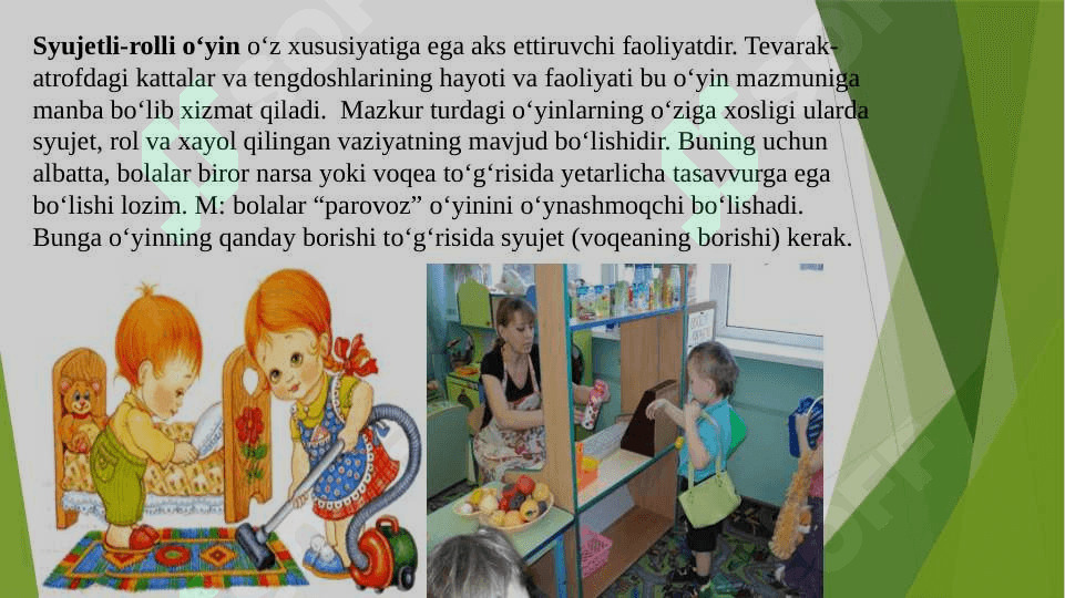 O’yinning bola faoliyati sifatidagi mohiyati va o’ziga xosligi 6