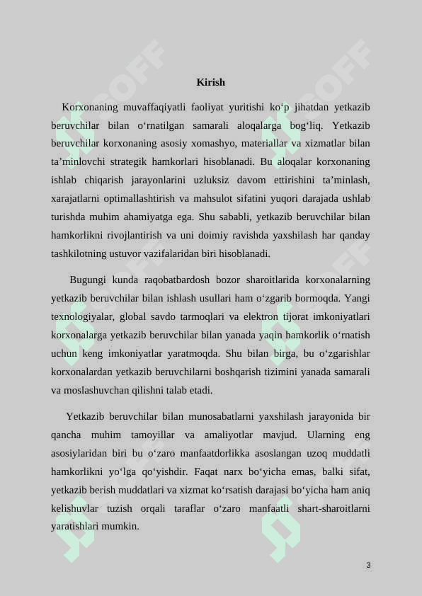 YETKAZIB BERUVCHILAR BILAN ALOQALARNI YAXSHILASH 3