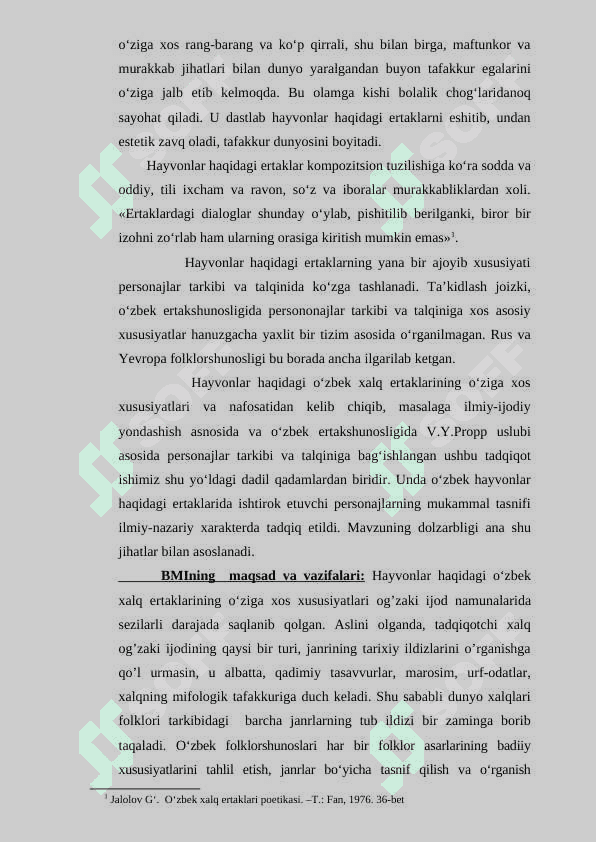 Hayvonlar haqidagi ertaklarda obrazlar tarkibi va talqini 5