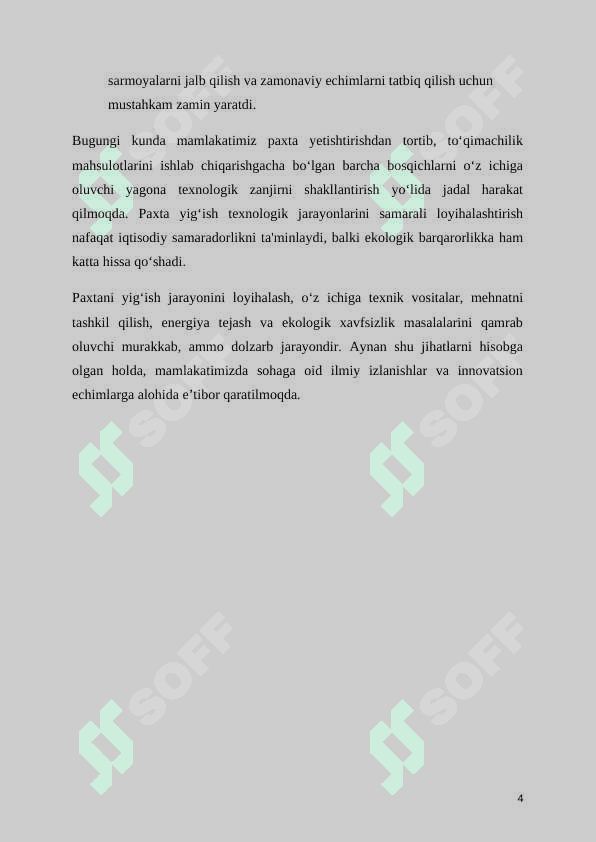 Mavzu :Tolaning xususiyatlari 4