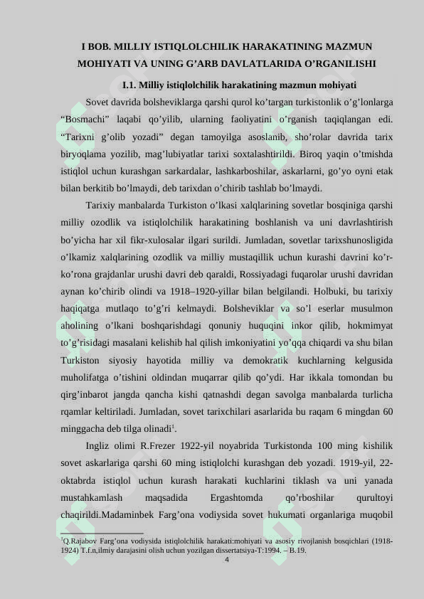 Turkiya olimlari tomonidan milliy istiqlolchilik harakati tarixining o’rganilishi 4