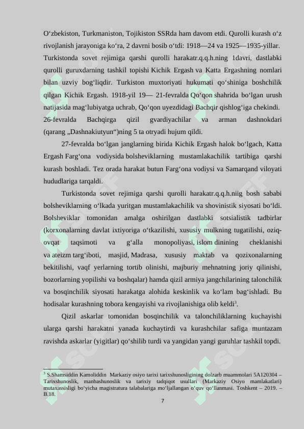 Turkiya olimlari tomonidan milliy istiqlolchilik harakati tarixining o’rganilishi 7