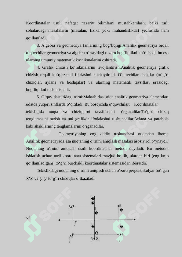 Maktabda “Analitik geometriya elementlarini (vektorlar algebrasi elementlari misolida)” o‘qitish metodikasi. 8