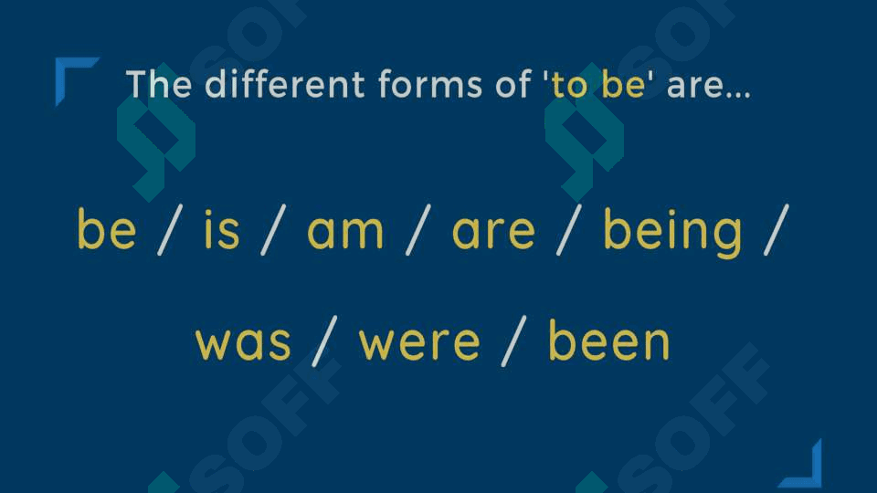 The verb "to be" present tense 2-part 3