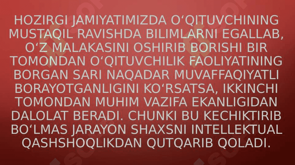 Pedagog faoliyatida psixolgiyaning o'rni va shaxs ruhiyati 2