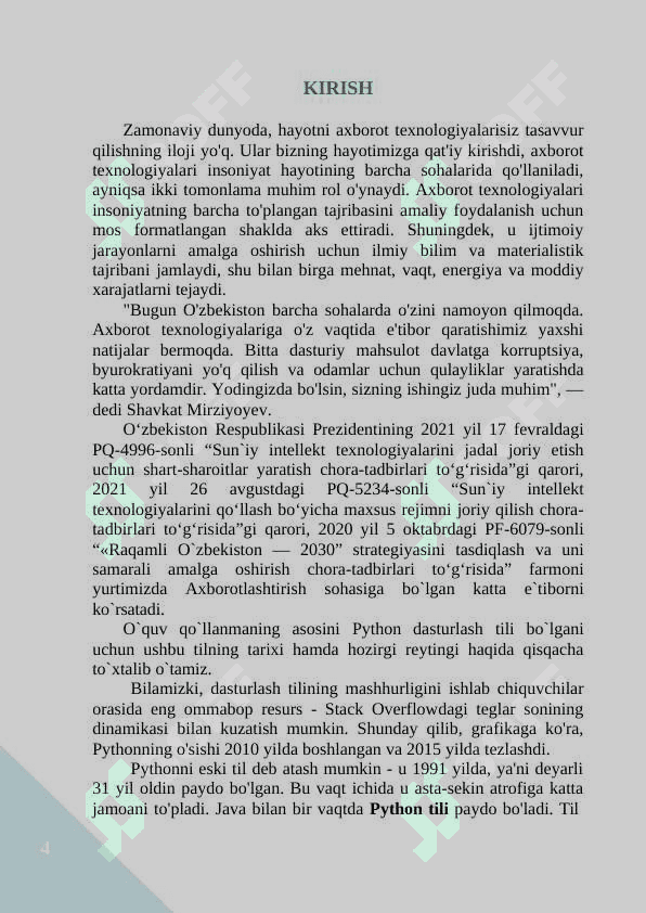 Python Dasturlash tili O'quv qo'llanma 4