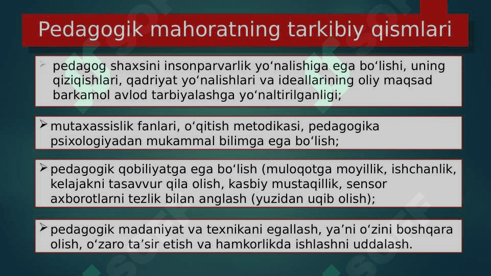 Pedagogik mahorat 4