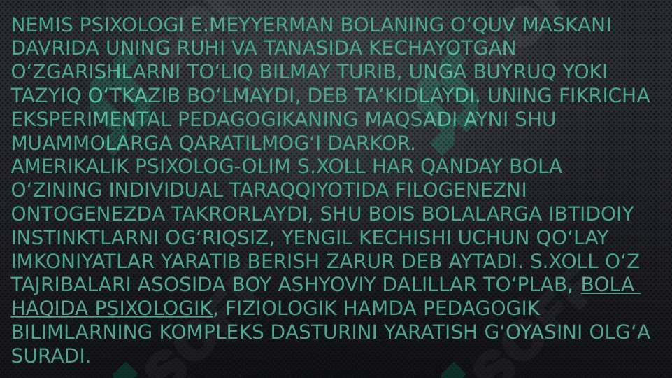 Pedagogik psixologiya fanining rivojlanish bosqichlari 4