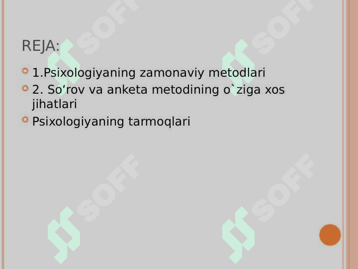Psixologiyaning tadqiqot metodlari va tarmoqlari 2