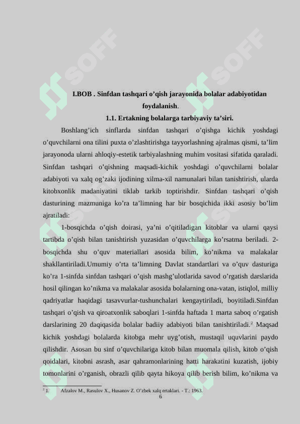 O'qish darslarida ertak o'tish uslubiyoti (4-sinf). 6