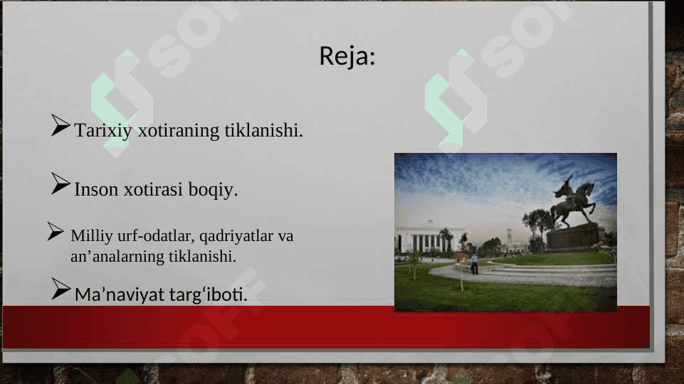 Mustaqillik yillarida O‘zbekistonning iqtisodiy, ma’naviy va madaniy taraqqiyoti 2