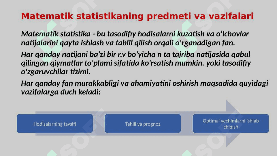 Matematik statistikaning asosiy tushunchalari 3