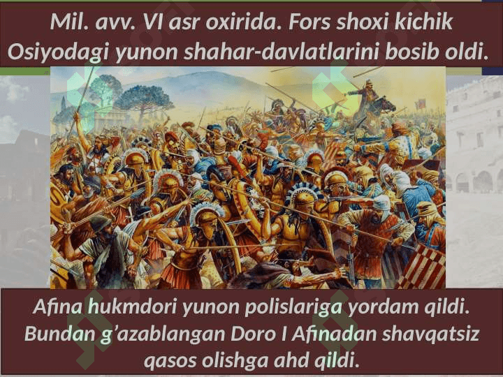 Yunon fors urushlari taqdimot 4