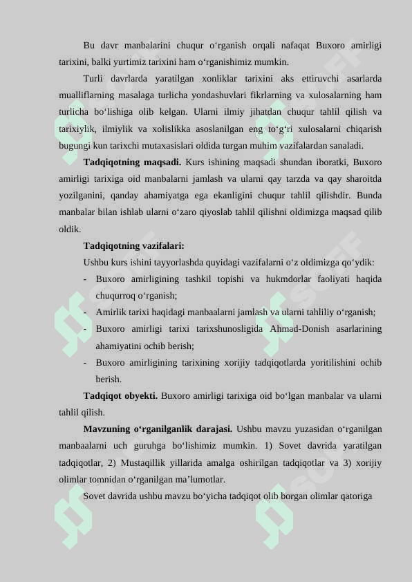 Buxoro amirligi tarixi va tarixshunosligi 3