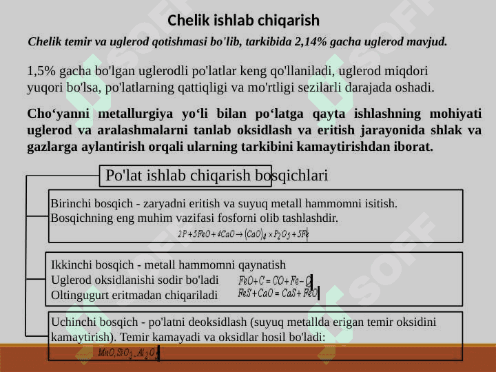 Temirni rudadan ajratib olishda oltingugurt 4