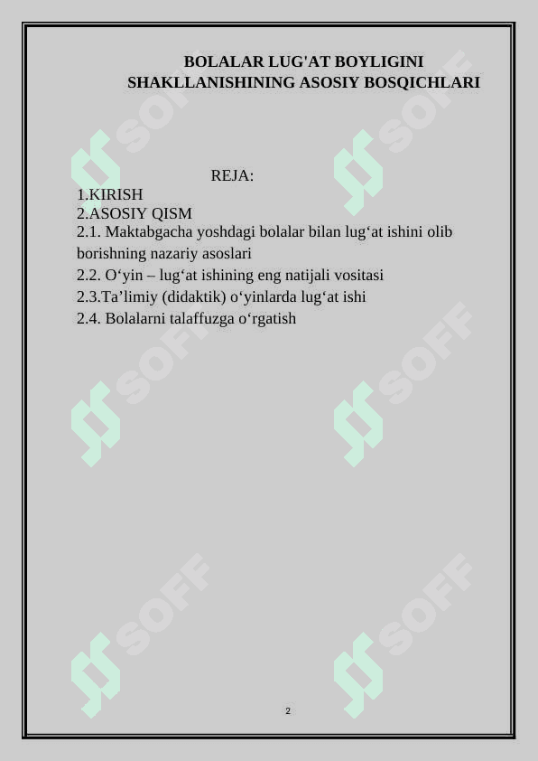 BOLALAR LUG'AT BOYLIGINI SHAKLLANISHINING ASOSIY BOSQICHLARI 2