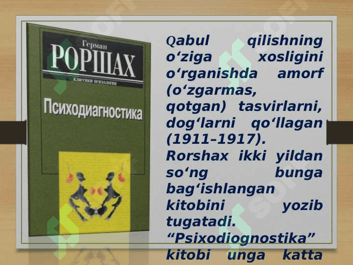 Rorshax siyoh dog’lari’’ proyektiv  metodikasi 6
