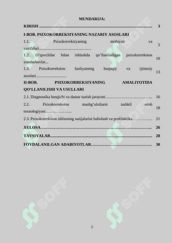 O‘quvchilar bilan psixokorreksion yo‘nalishda faoliyat olib borish 2