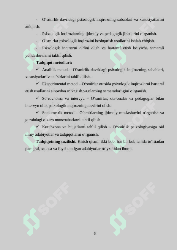 O‘smirlik davridagi psixologik inqiroz 6