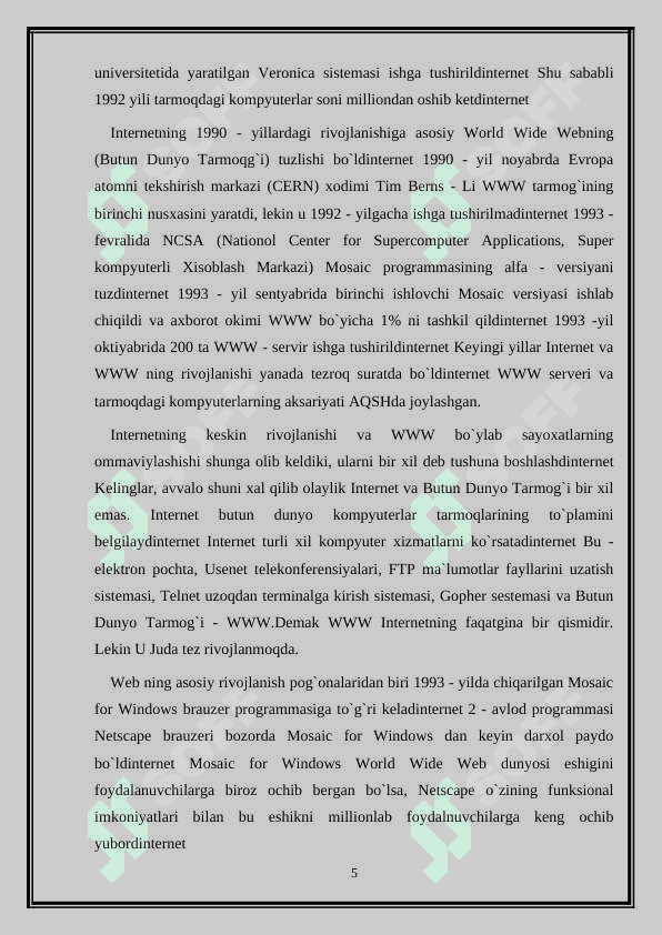 Internet tarixi va inda ishlash 5