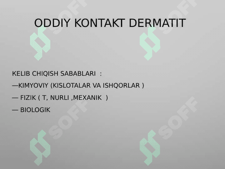DERMATIT ALLERGIK DERMATIT EKZEMA TERI KASALLIKLARI 3