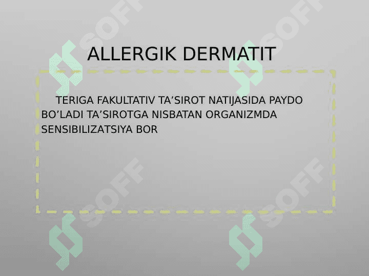 DERMATIT ALLERGIK DERMATIT EKZEMA TERI KASALLIKLARI 8