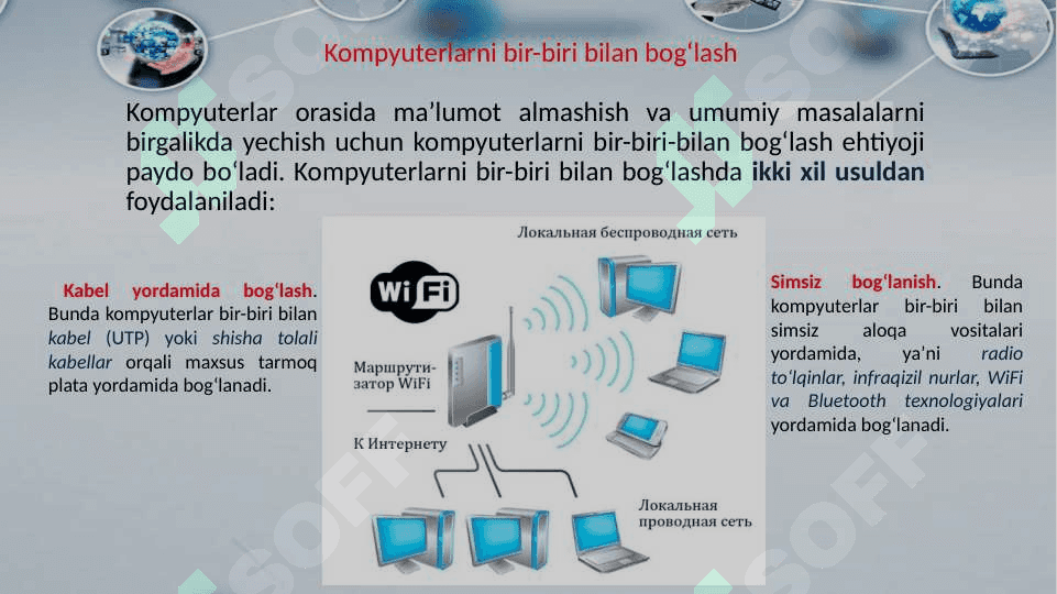IQTISODIYOT SOHALARIDA TARMOQ TEXNOLOGIYALARIDAN FOYDALANISH 8