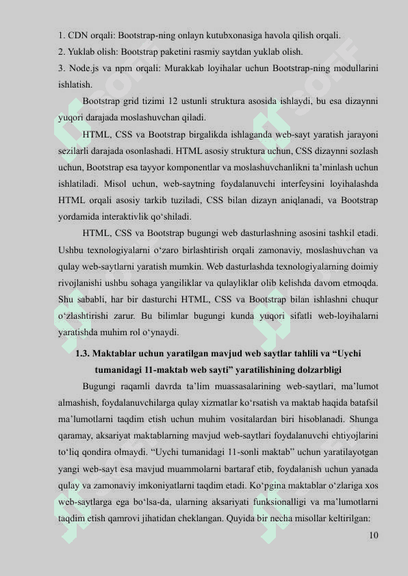 Kurs ishi Web Dasturlash "Uychi tumani 11-sonli maktab web sayti" loyhlash 8