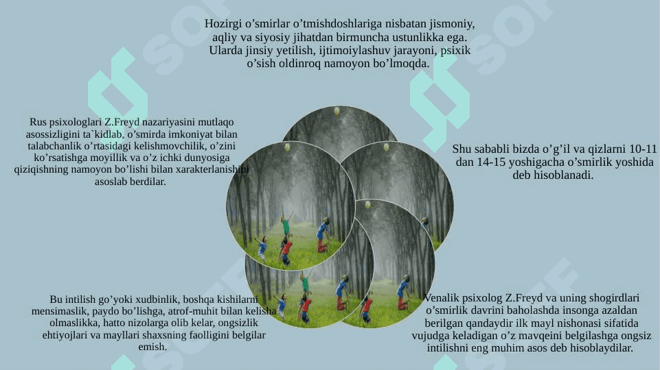 O’SMIRLIK YOSHIDAGI O’QUVCHINI PEDAGOGIK TASHXISLASH (taqdimot) 8