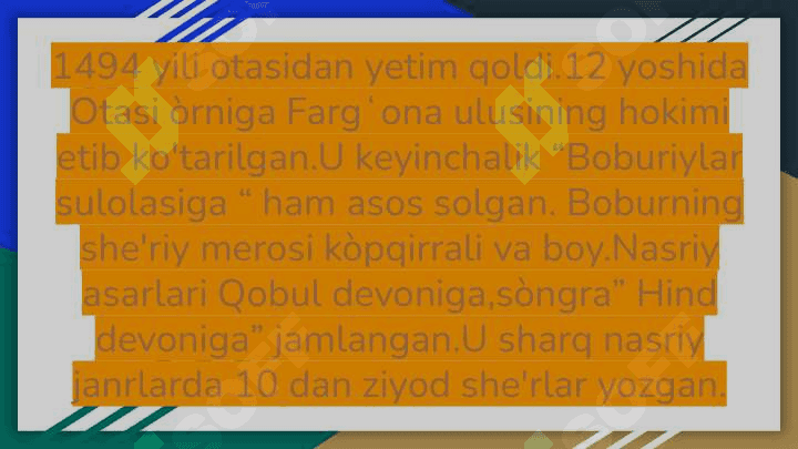 Zahiriddin Muhammad Boburning pedagogik gʻoyalari 4