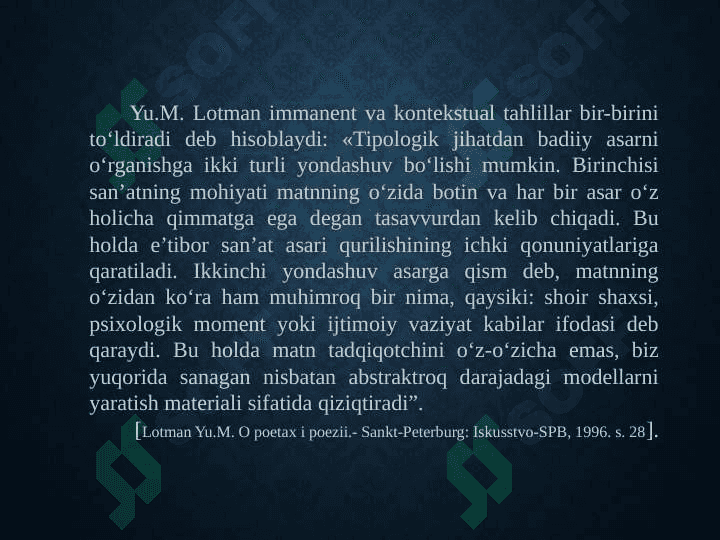 Immanent va kontekstual tahlil 4