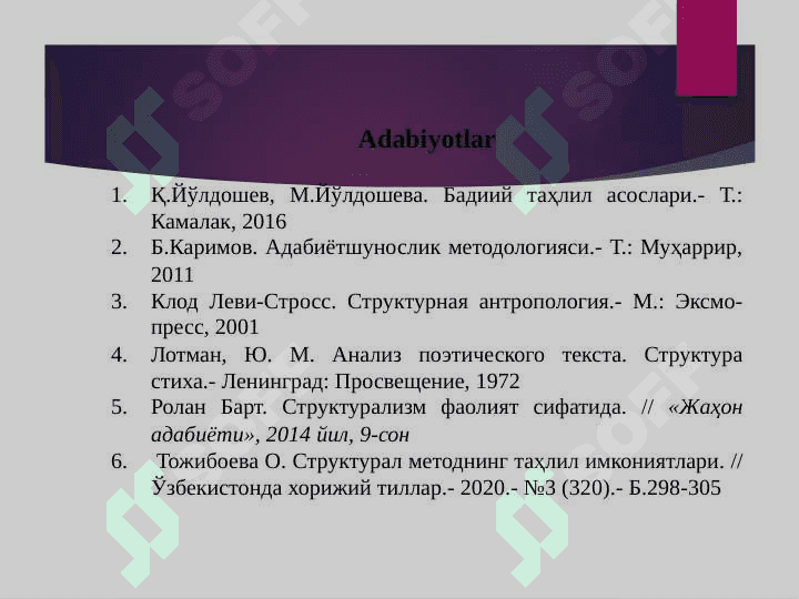 Структурал методнинг шаклланиши 3
