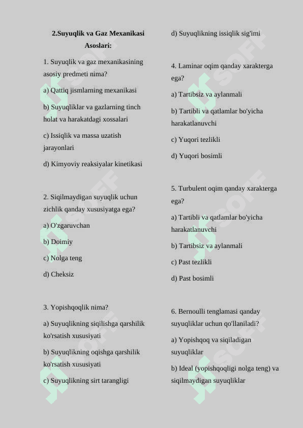 Suyuqlik va Gaz Mexanikasi Asoslari 3