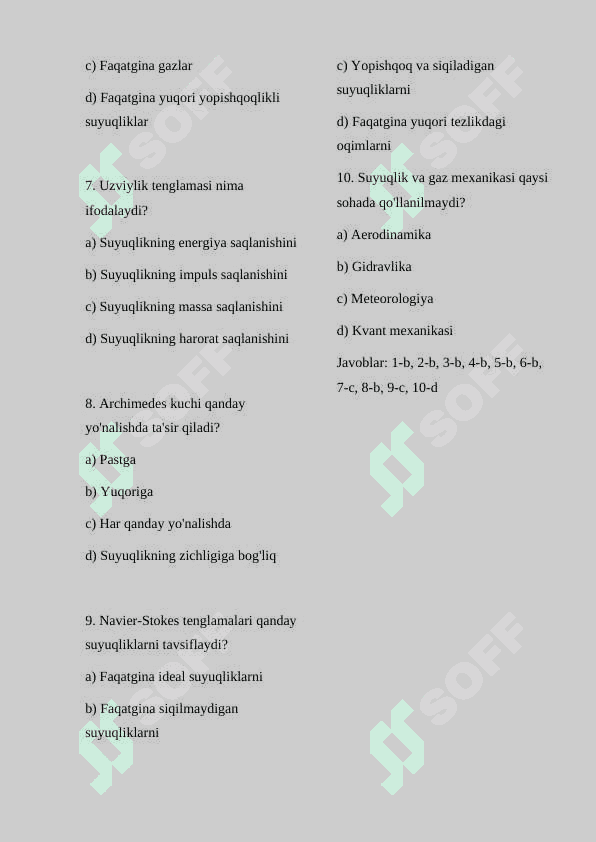 Suyuqlik va Gaz Mexanikasi Asoslari 4
