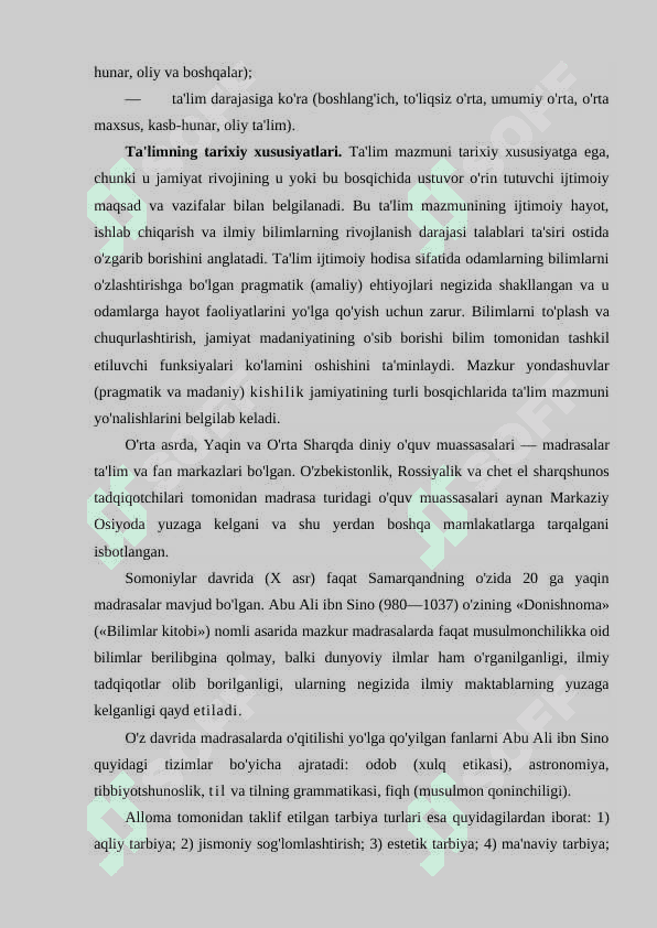 Oliy taʼlim tizimida taʼlim-tarbiya jarayonini tashkil etishning konseptual asoslari 4