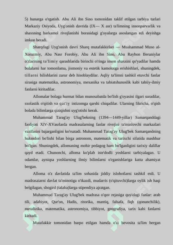 Oliy taʼlim tizimida taʼlim-tarbiya jarayonini tashkil etishning konseptual asoslari 5