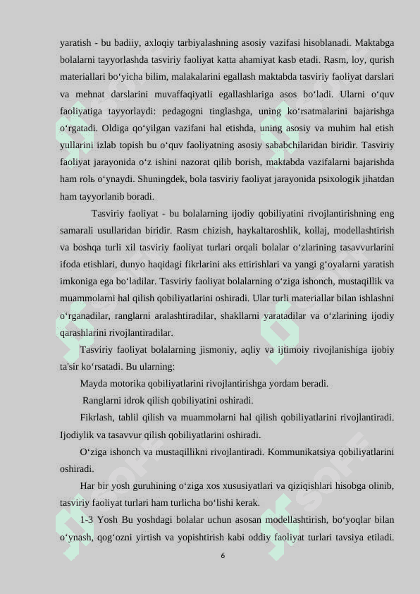MAKTABGACHA YOSHDAGI BOLALARNI RASM CHIZISHGA OʻRGATISH. 6
