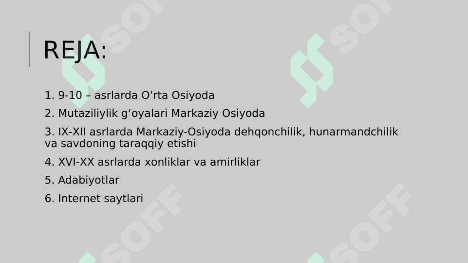 Ilk o‘rta asr Sharq va uyg‘onish davri 2