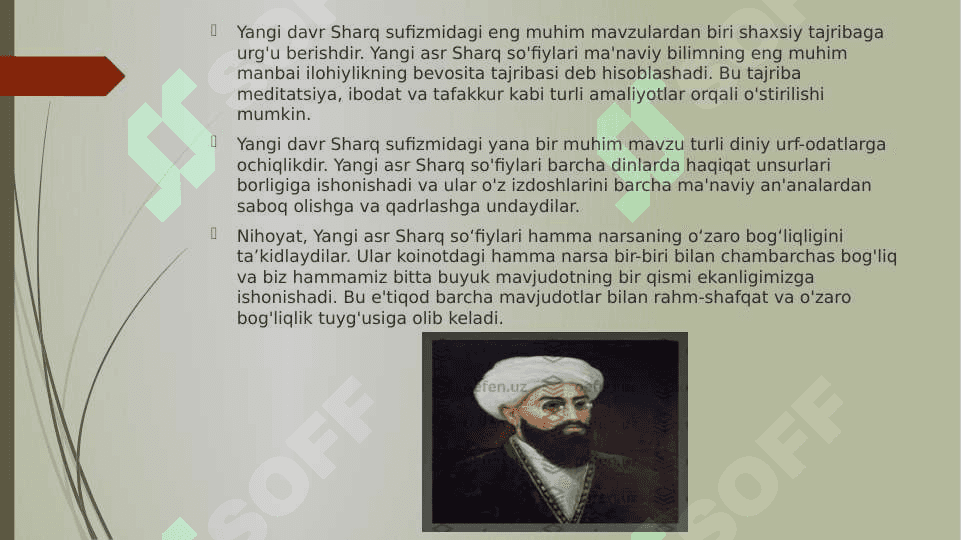 Yangi davr Sharq tasavvufi 4