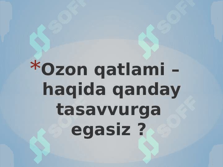Ozon   -   hayot uchun 2