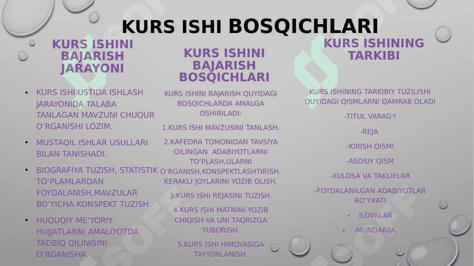 Kurs ishi,Bitiruv malakaviy ishLar, Doktorlik va Magistrlik ishlari 4