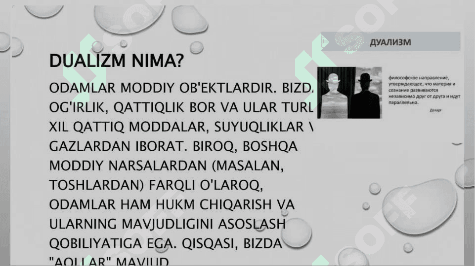 Insonni tushunishga dualizm va manizm nuqtai nazardan yondashuv 4