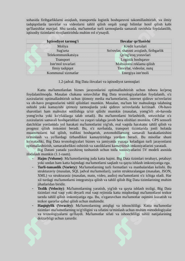 BIG DATA TUSHUNCHASI VA ASOSLARI 4
